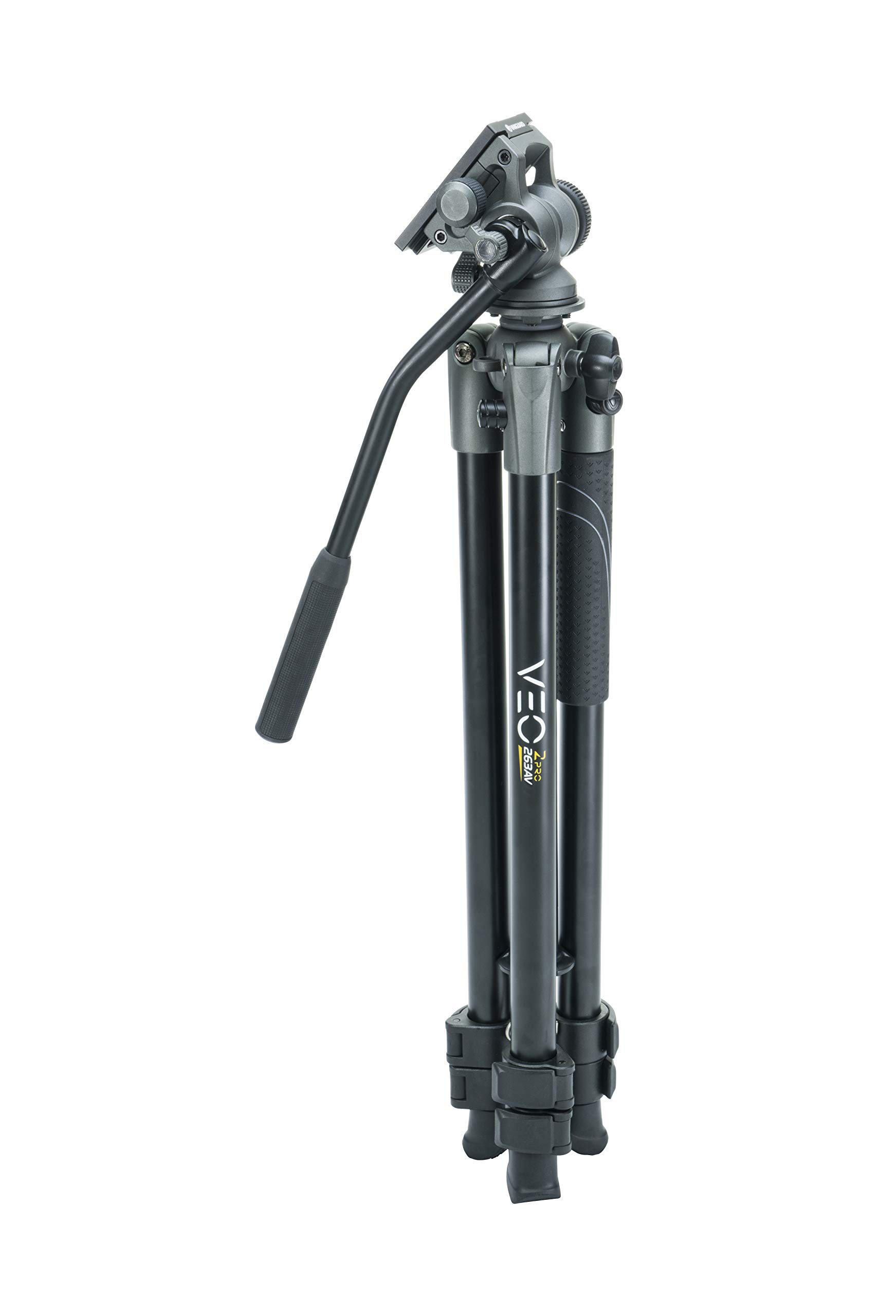 Vanguard VEO 2 PRO 263AV Lightweight Aluminum Tripod with Fluid Video Panhead - Professional Camera Support for Travel, Vlogging & Outdoor Photography