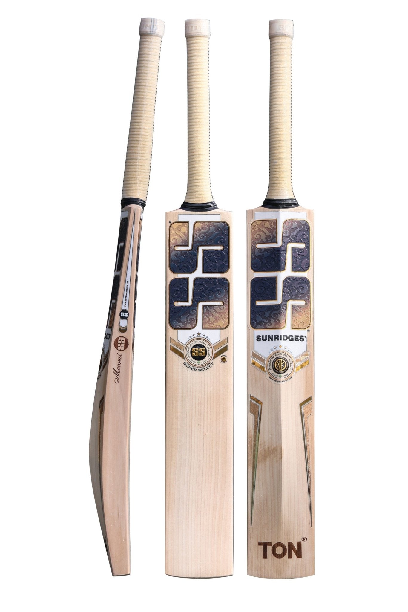 Premium SS Super Select English Willow Cricket Bat - Handcrafted for Power & Performance - Perfect for Professional Matches & Training Sessions