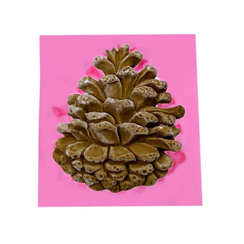 3D Christmas Silicone Candy Molds Set - Pine Cone Fondant & Gelatin Molds for Holiday Baking, DIY Desserts, Cupcake Decorations - Perfect for Christmas Party Treats, Cookie Making, and Festive Dessert Displays