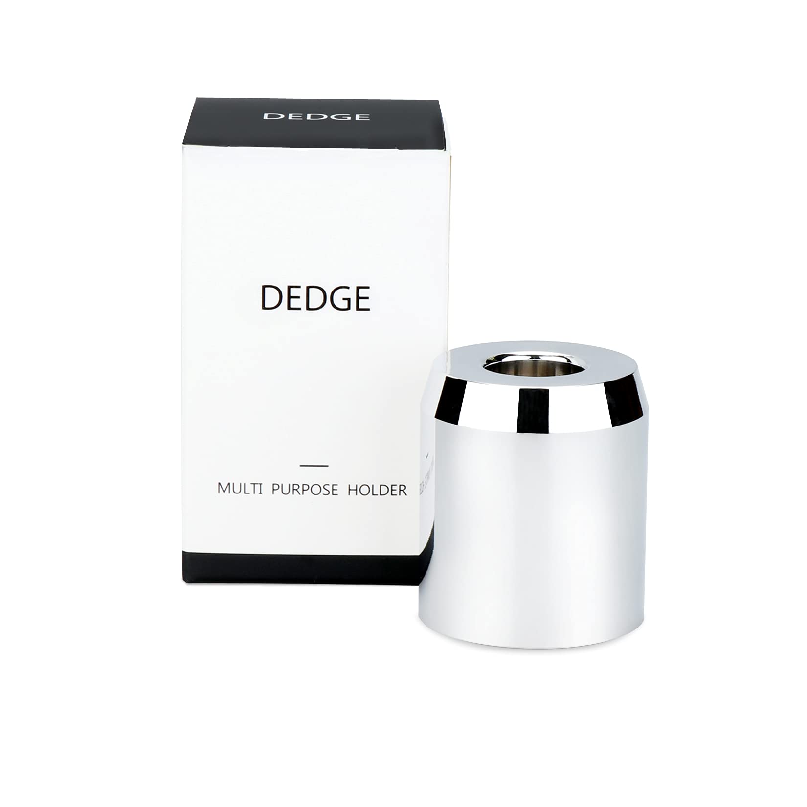 Premium DEDGE Safety Razor & Alloy Stand Set - Chrome Plated Shaving Kit for Men with Travel Case | Perfect for Home Bathroom, Travel & Grooming Gifts