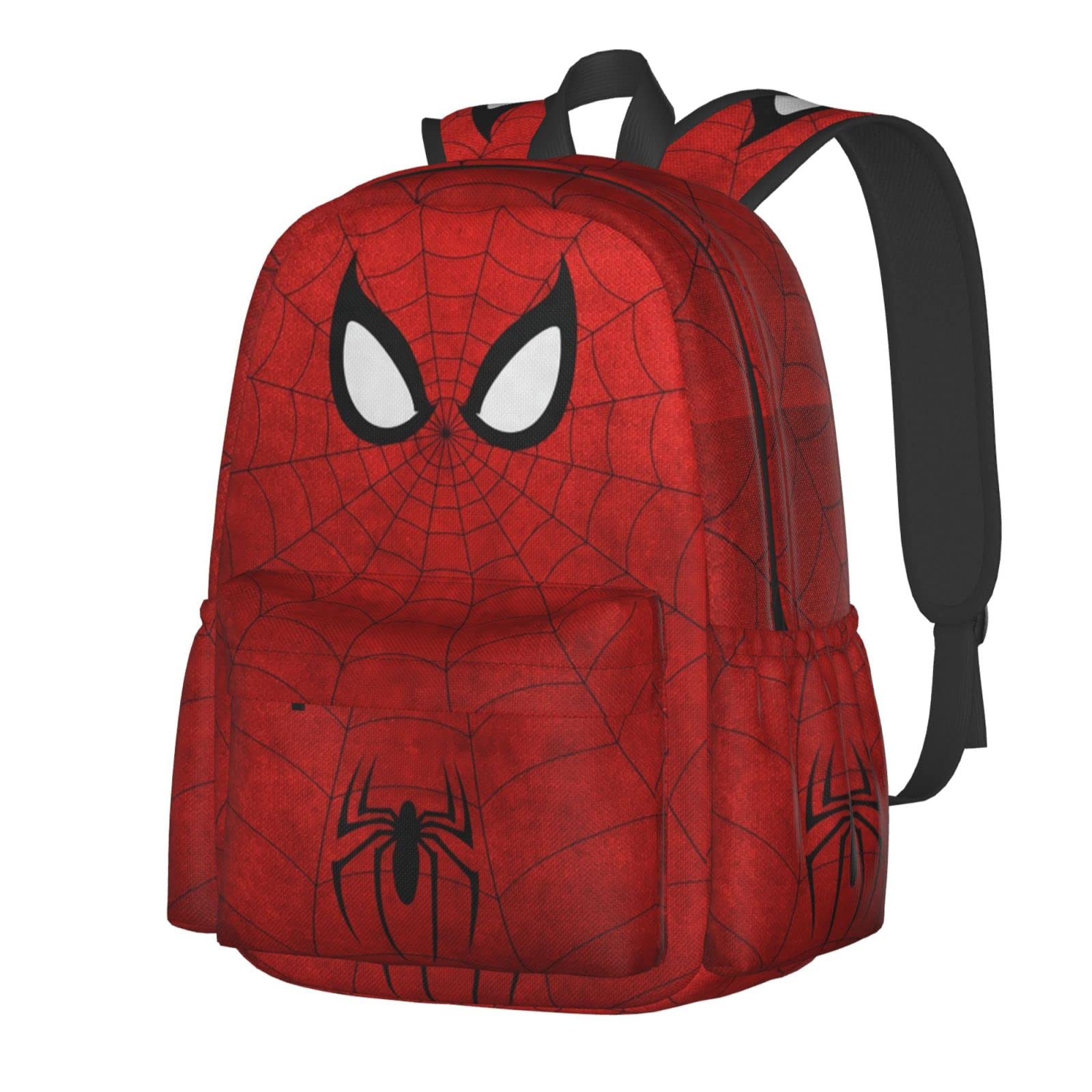 Superhero Comics Red Backpack for Men & Women - Lightweight Waterproof Travel Laptop Bag for Office, Hiking, Gym, Outdoor & Picnic - Durable Large Daypack for Work & Sport (Black)