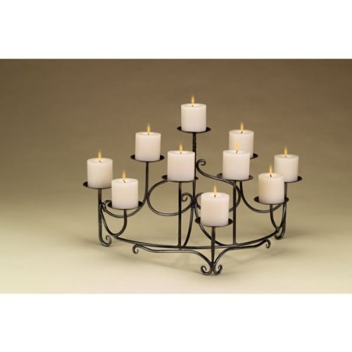 Minuteman International CH07 Spandrels Candelabra - Decorative Candle Holder for Wedding Centerpieces, Dining Table Decor, and Home Accents (Candles Not Included)