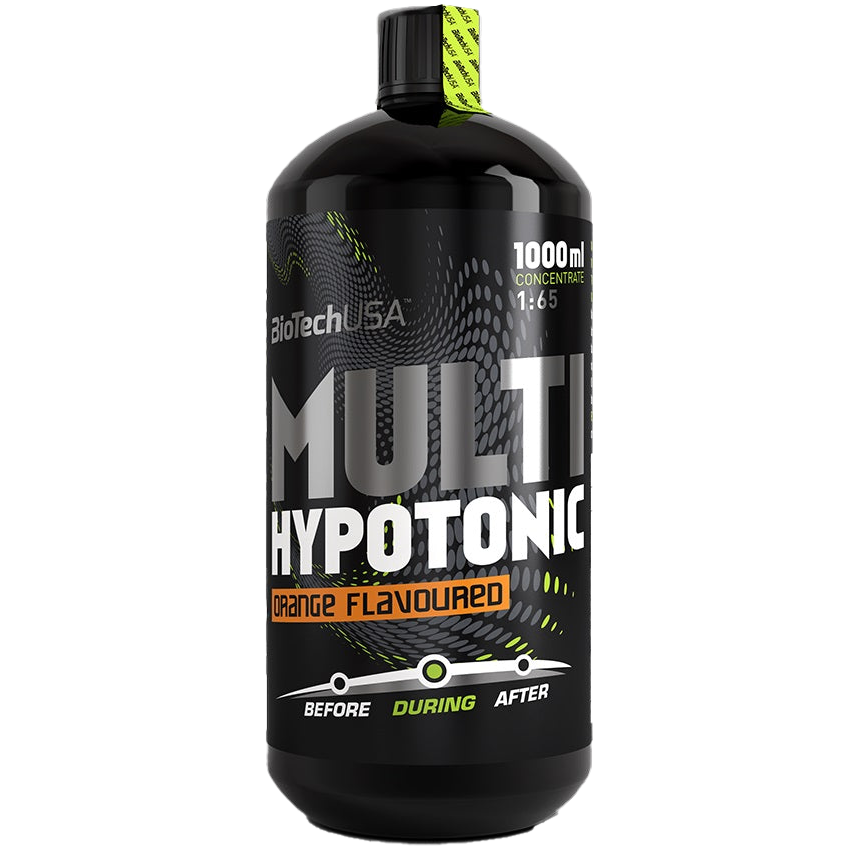 BioTechUSA Multi Hypotonic Sports Drink - Orange Flavor, 1000ml | Electrolyte Replenishment & Hydration for Athletes | Perfect for Workouts, Running & Post-Exercise Recovery