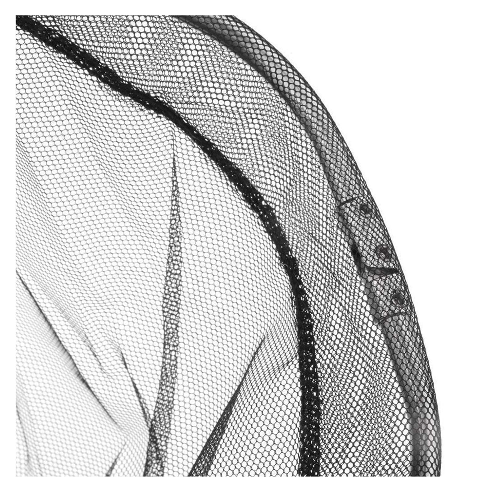Foldable Stainless Steel Triangle Fishing Landing Net with Soft Mesh - Portable & Durable for Fly Fishing, Kayak Fishing, and Outdoor Adventures (Black)