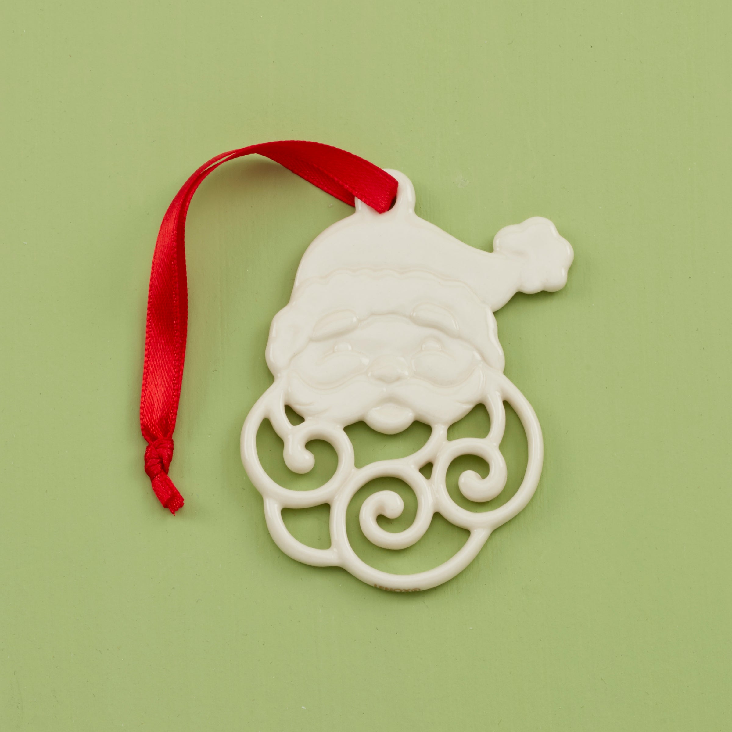 Pierced Santa Charm Ornament - Christmas Tree Decor, Holiday Gift, Jewelry Pendant - Perfect for Xmas Decorations, Stocking Stuffers & DIY Crafts