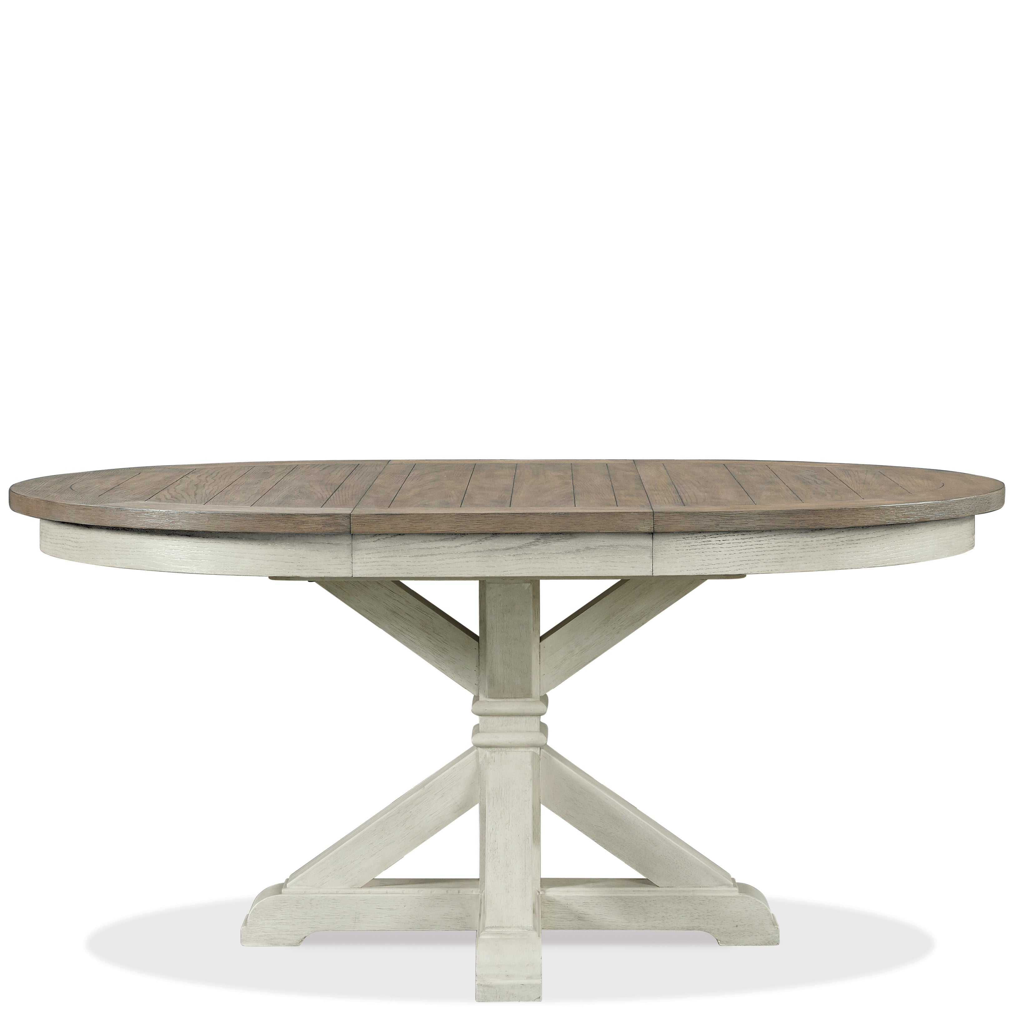 Roundhill Furniture Harola Round Pedestal Dining Table with 18