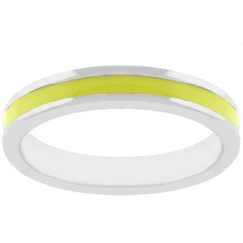 14K Yellow Gold Enamel Eternity Band Ring for Women - Dainty Stackable Wedding Band, Anniversary Gift for Her - Perfect for Everyday Wear & Special Occasions