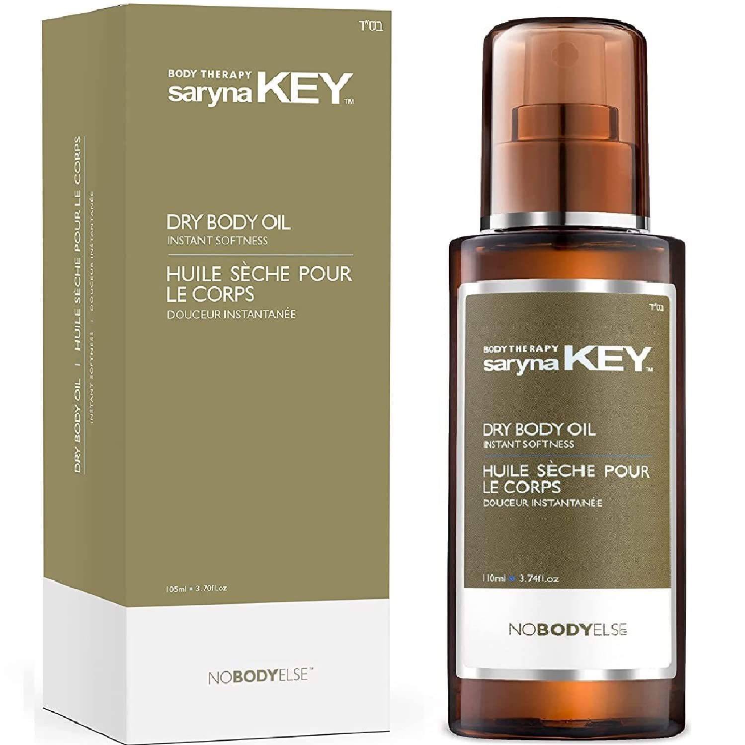 Organic Saryna Key Body Oil for Dry & Normal Skin - Pure African Shea Butter, Olive & Jojoba Oil - Hydrating Moisturizer for Women - Natural Shea Cream - Best for Daily Skincare, Massage & Post-Shower Hydration