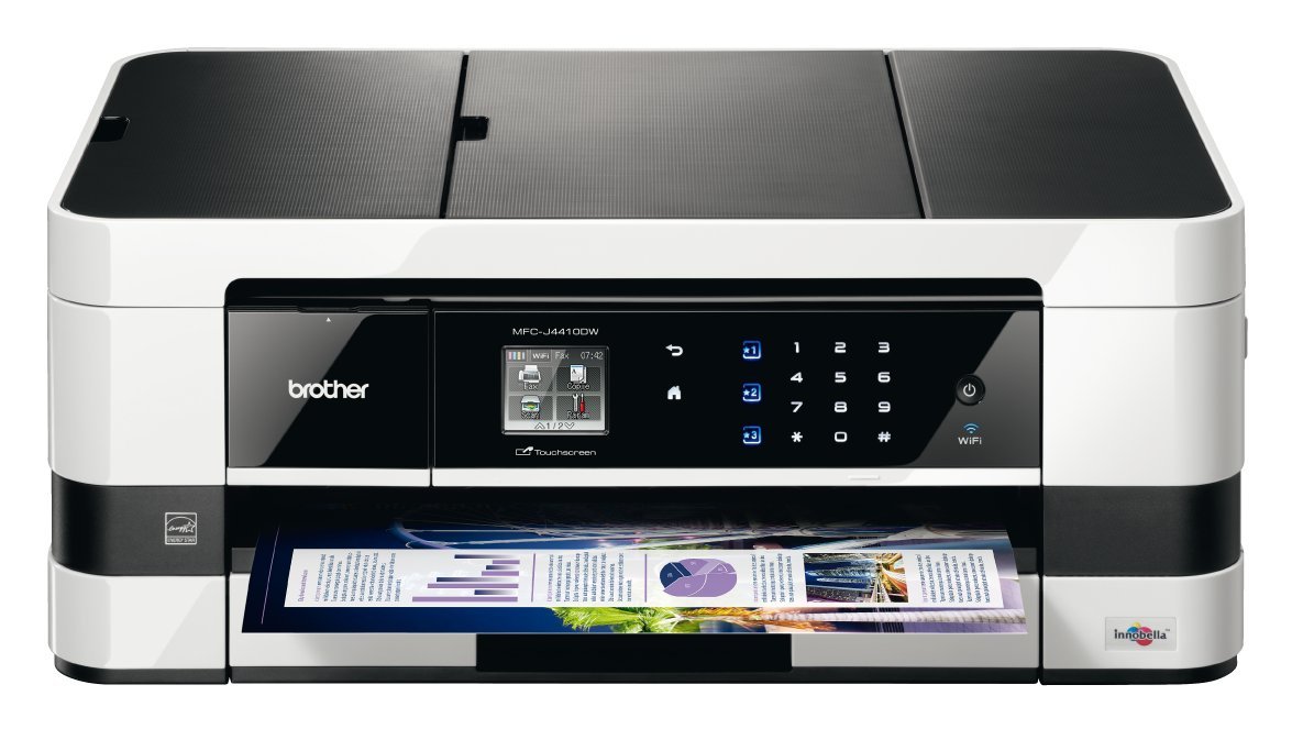 Brother MFCJ4410DW Wireless All-in-One Color Inkjet Printer with Scanner, Copier & Fax | High-Speed Business Printing, Mobile Printing & Amazon Dash Replenishment | Ideal for Home Office, Small Business & Remote Work