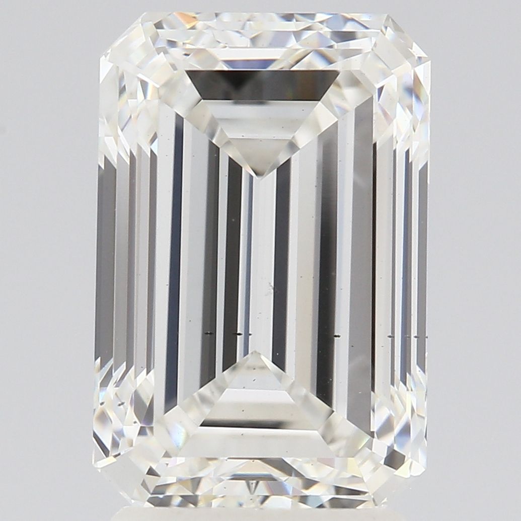 3.01 Carat F VS2 Emerald Lab-Grown Diamond - Elegant Engagement Ring, Wedding Jewelry & Luxury Gift for Her