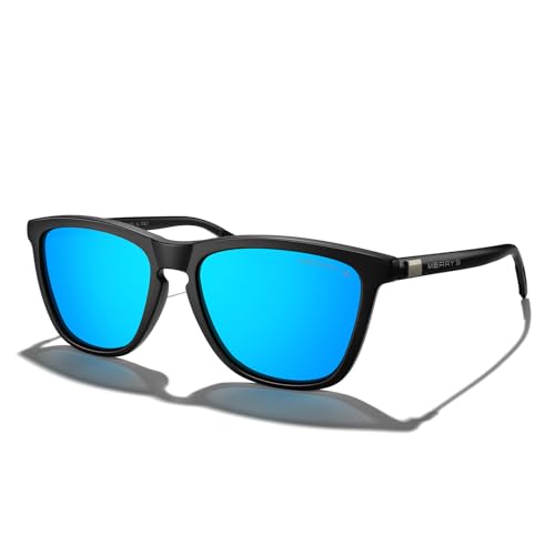 Matte Black Frame/Blue Mirror Lens/Black Temples