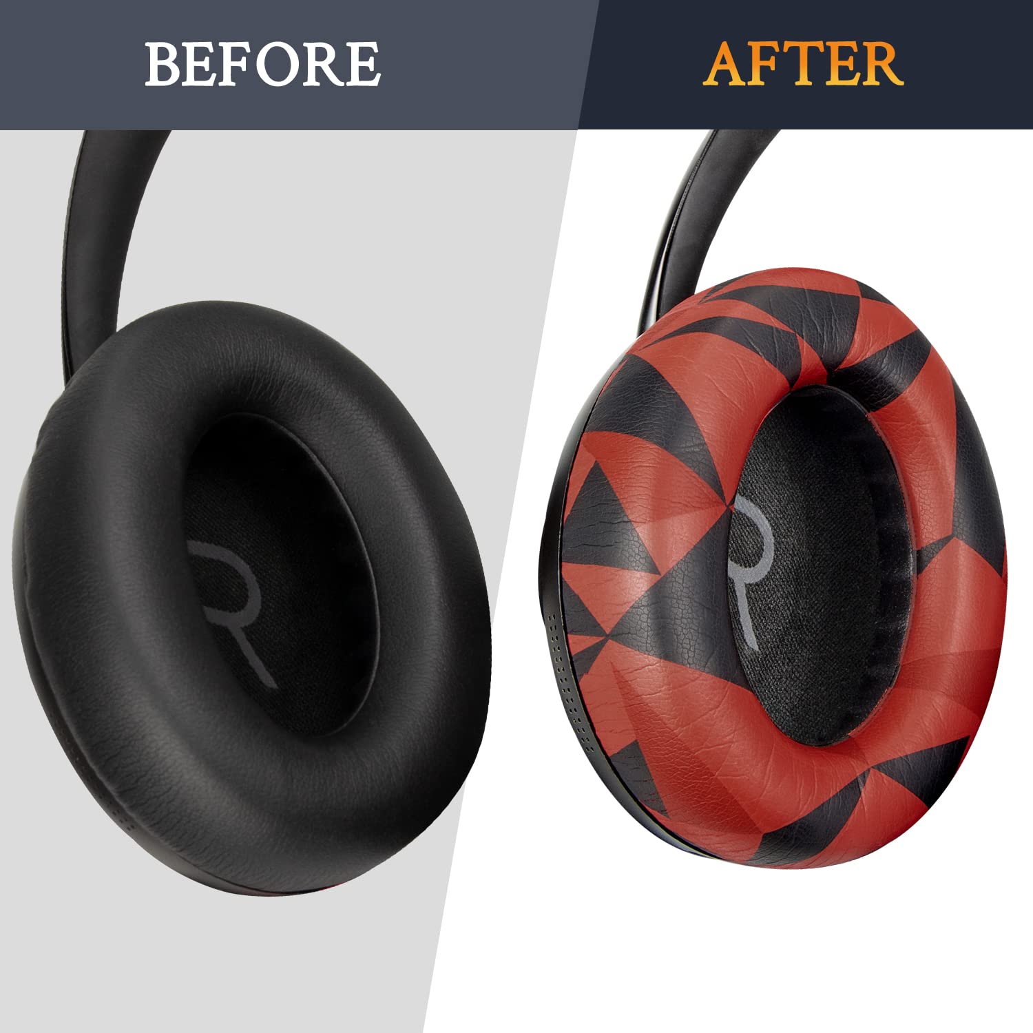SOULWIT Replacement Earpads for Bose 700 (NC700) Wireless Headphones - Premium Soft Leather Ear Cushions with High-Density Noise Cancelling Foam (Red Storm) - Perfect for Travel, Work & Home Use