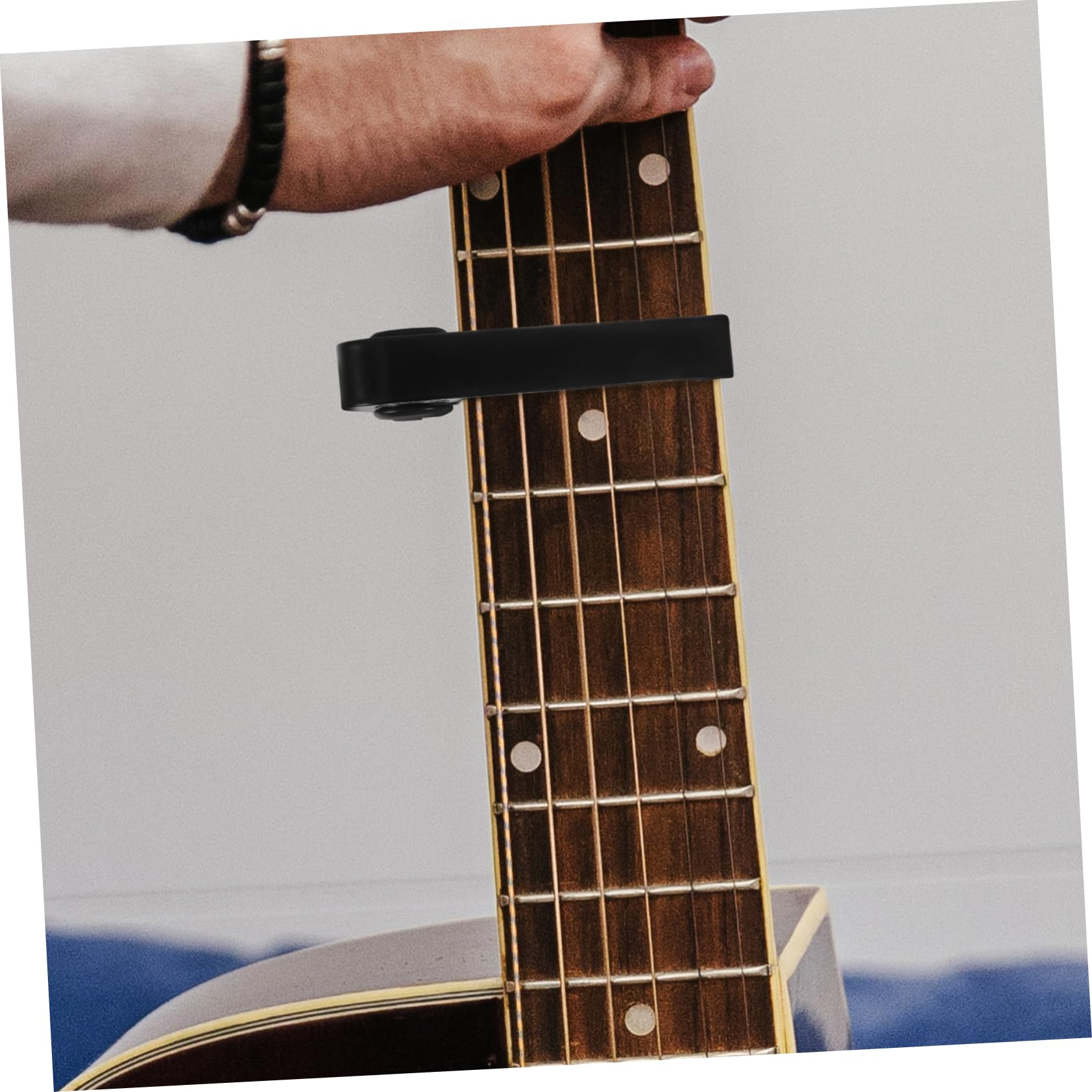 Healifty Metal Guitar Capo - Easy to Use for Acoustic, Electric, Bass & Ukulele - Black | Perfect for Live Performances, Studio Recording & Practice Sessions