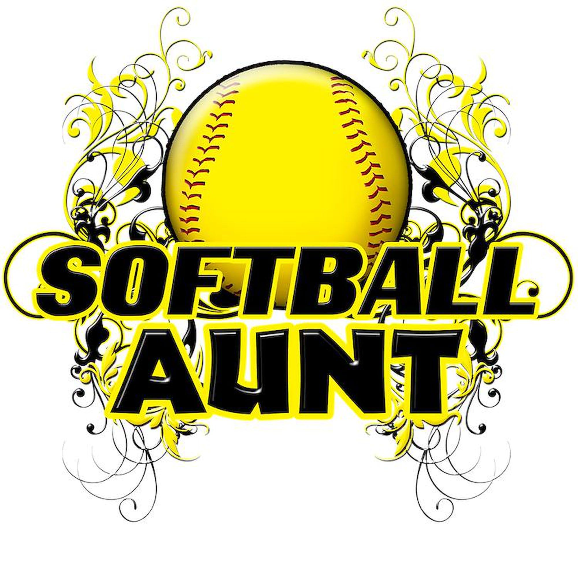 CafePress Softball Aunt Cross Square Car Magnet 3x3 Inch - Funny Sports Bumper Sticker for Baseball Fans, Team Spirit & Game Day Decor
