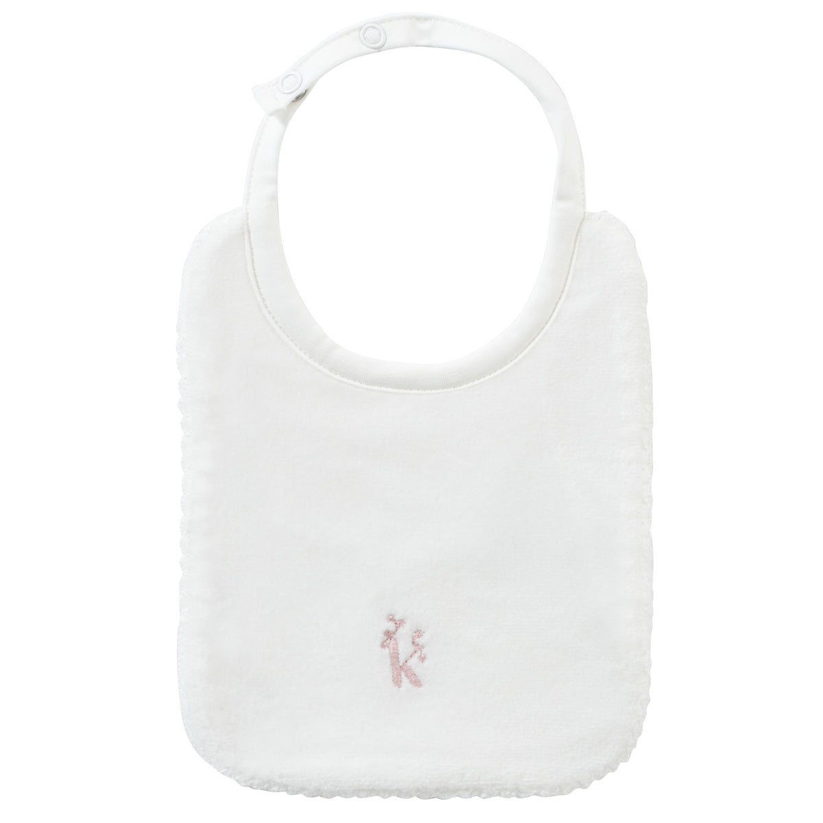 Kipp Baby Pink Logo Bib - Soft & Absorbent Baby Bib for Feeding, Drool Protection - Perfect for Mealtime, Daycare & On-the-Go