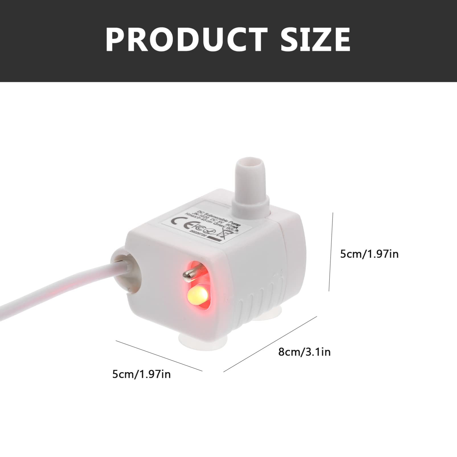 Quiet Pet Fountain Pump - Replacement for Cat Water Dispenser - Prevent Dry Burning