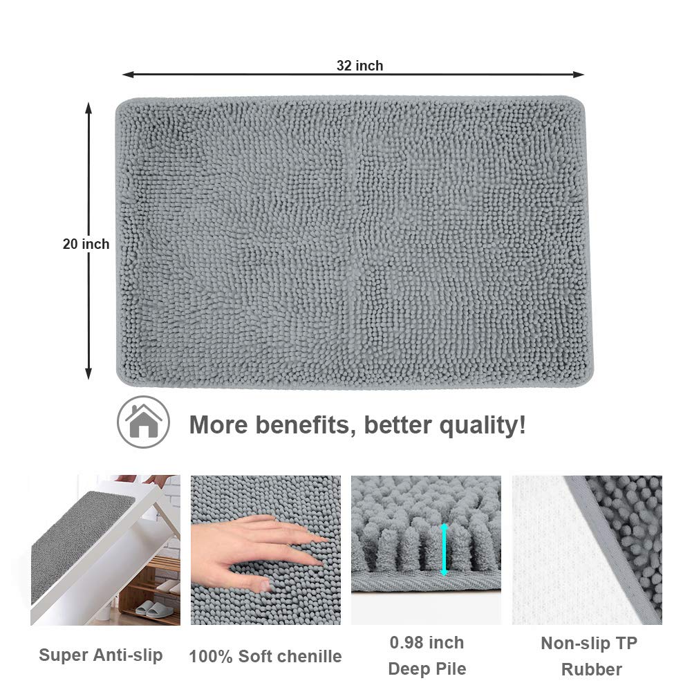 Premium Soft Microfiber Bathroom Rugs - 20