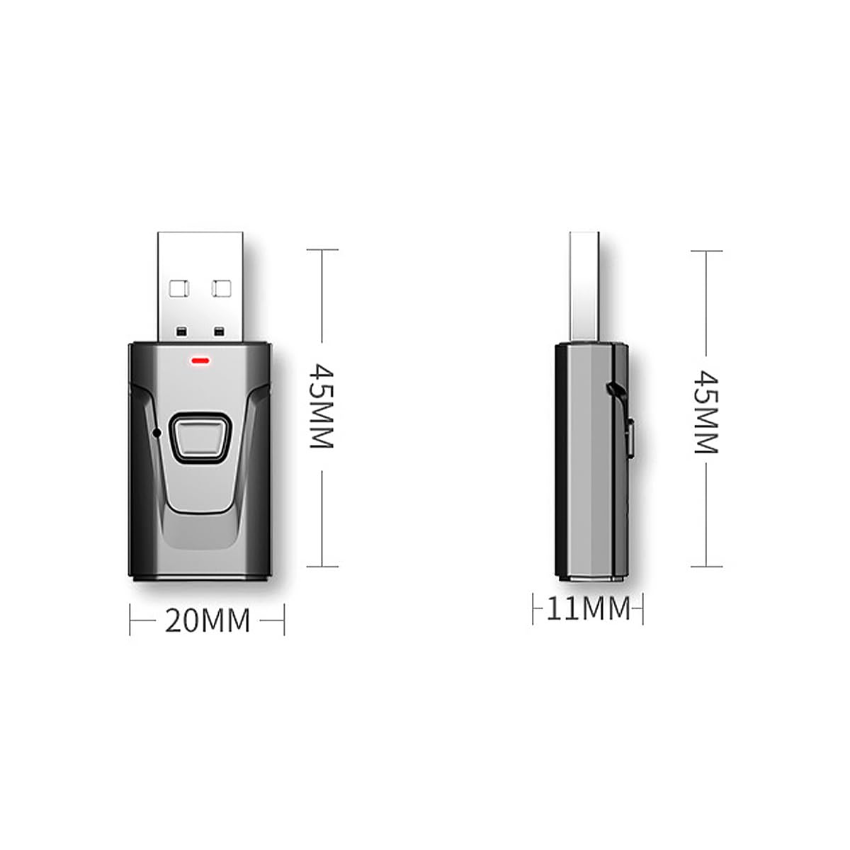 POFET Bluetooth 5.0 Audio Transmitter & Receiver with 3.5mm AUX, Hands-Free Calling - Wireless Adapter for TV, Speakers, Headphones | Perfect for Home Theater & Gaming Setup
