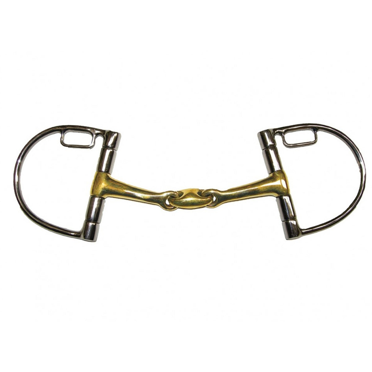 Jump'in French Link D Ring Snaffle Bit with Hooks - Comfortable Horse Training Bit for Dressage & Jumping - Perfect for Equestrian Riding & Training Sessions