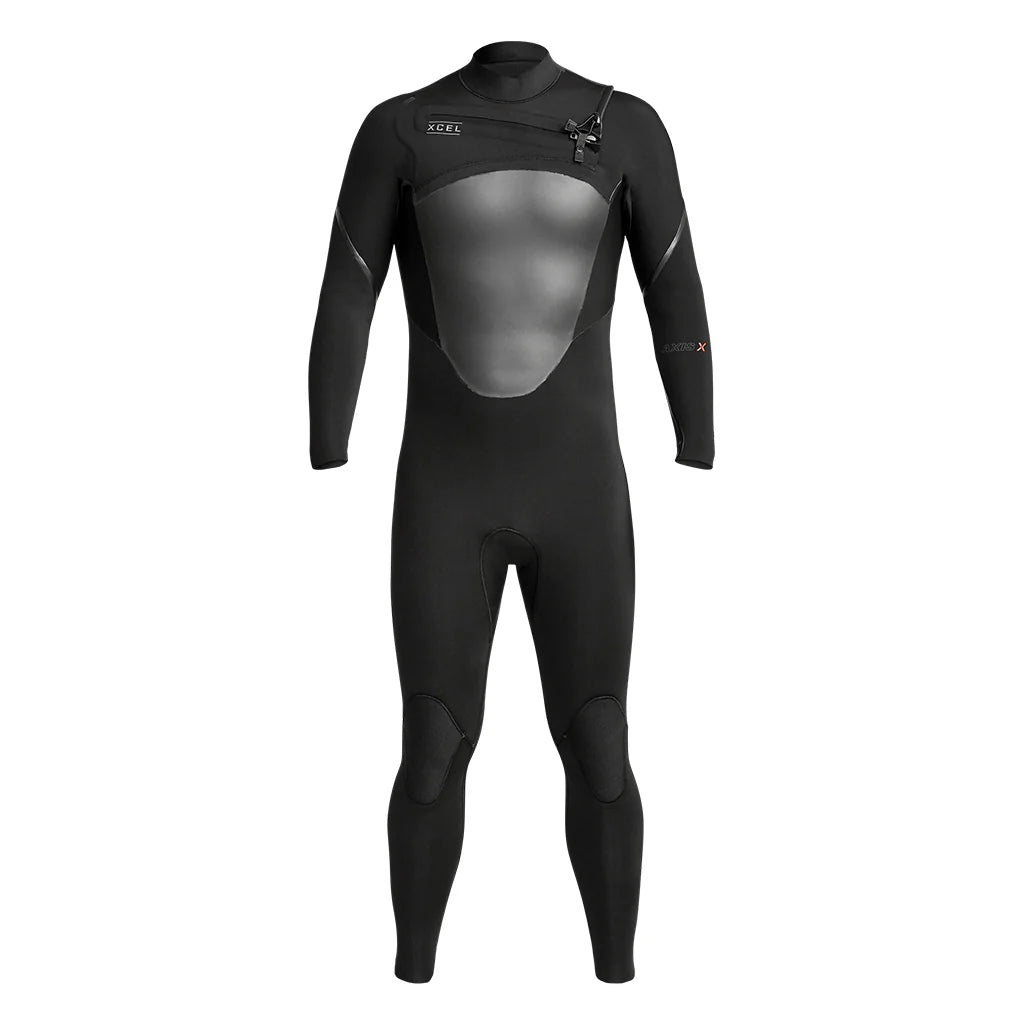 Axis X 4/3mm Front Zip Full Wetsuit for Men - Thermal Neoprene Surfing & Diving Suit - Perfect for Cold Water Surfing, Scuba Diving & Water Sports