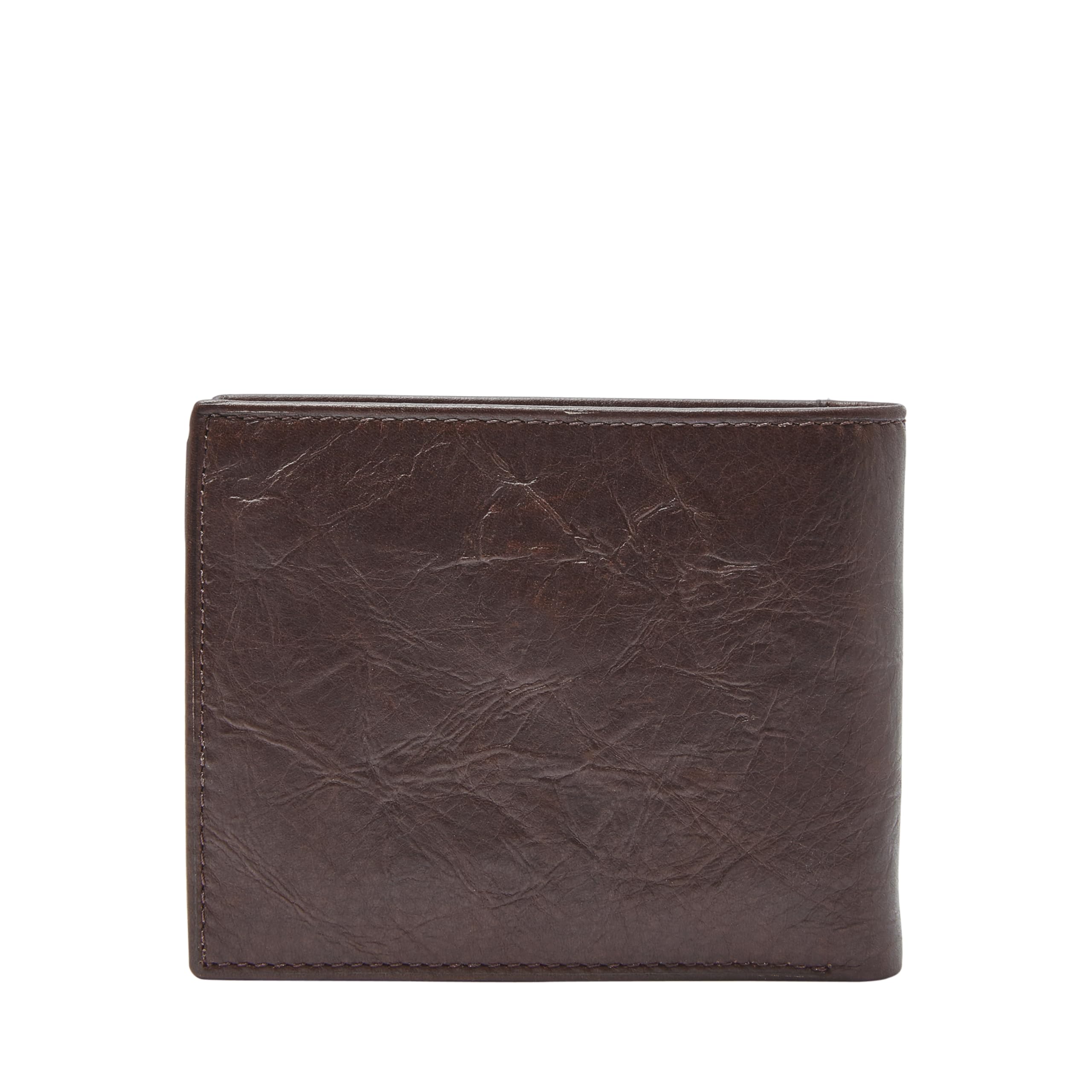 Fossil Men's Bifold Leather Wallet with Coin Pocket - Slim RFID Blocking Billfold for Everyday Carry & Travel Essentials