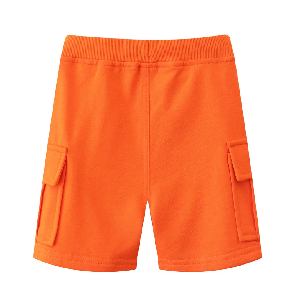 DINGDONG'S CLOSET Boys' Cargo Shorts with Drawstring Waist - Comfortable & Stylish Toddler Shorts for Playtime, Summer Outfits & Outdoor Adventures