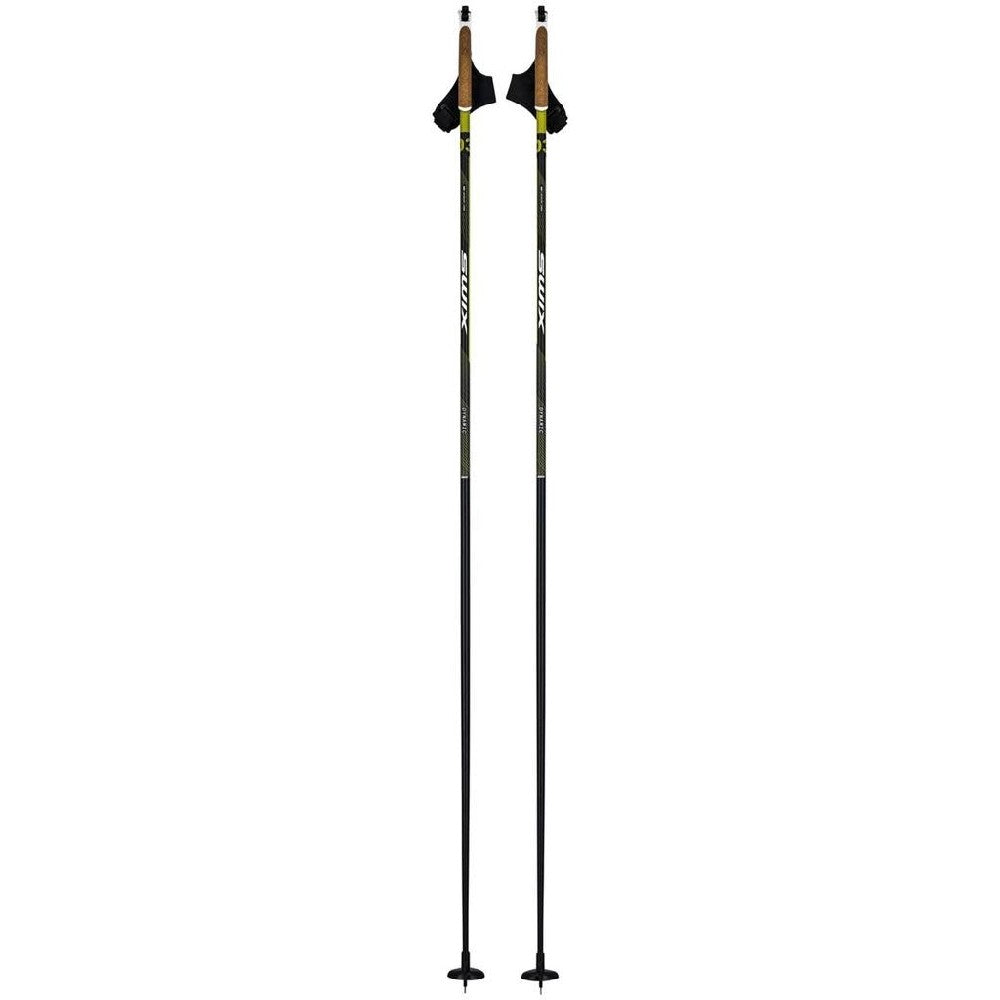 Swix Dynamic D3 Just Click Ski Poles - Adjustable Aluminum Ski Poles for Cross Country & Backcountry Skiing - Perfect for Winter Sports & Outdoor Adventures