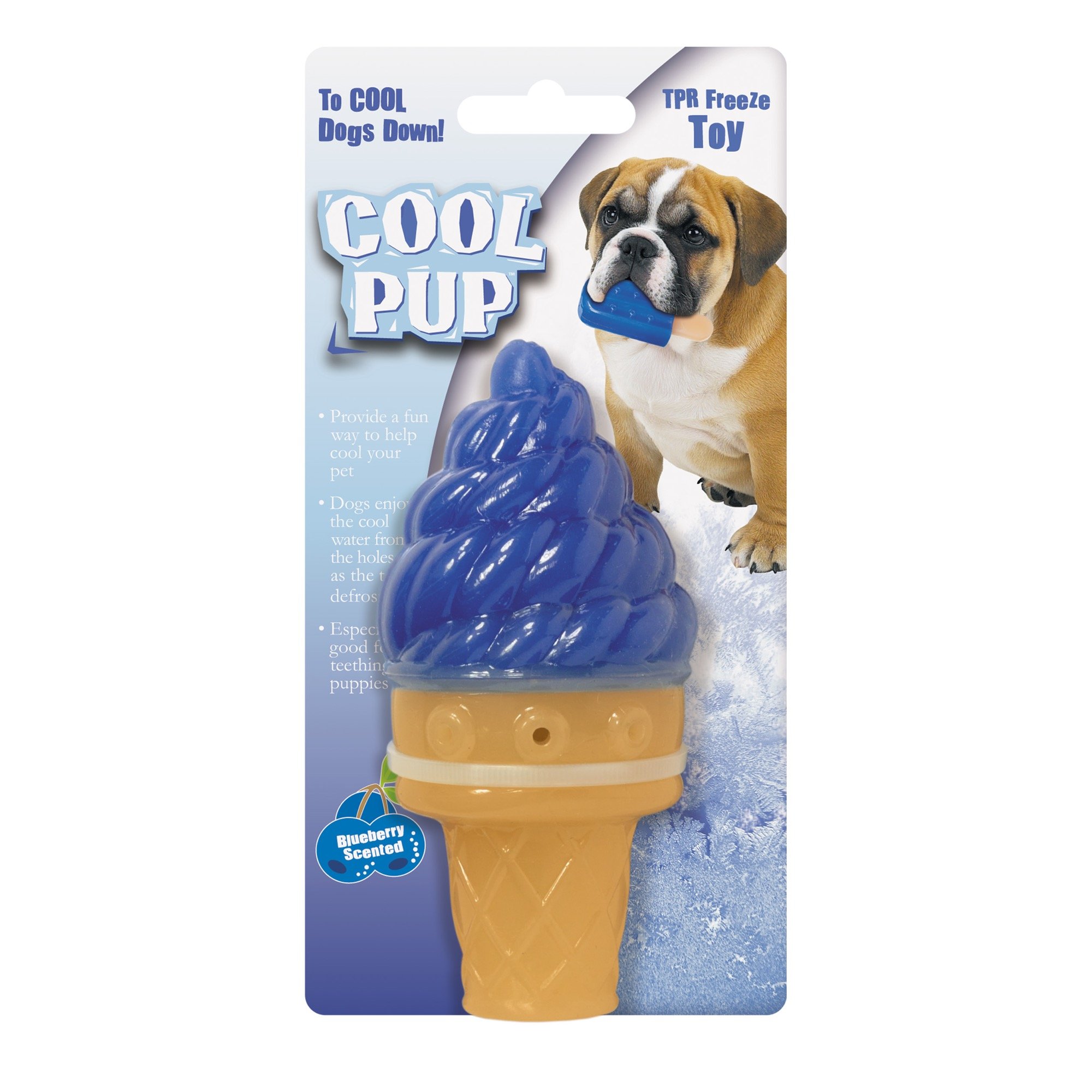 Mini Ice Cream Cooling Toy - Blue Sensory Fidget Toy for Stress Relief & Anxiety - Perfect for Kids, Adults & Office Use