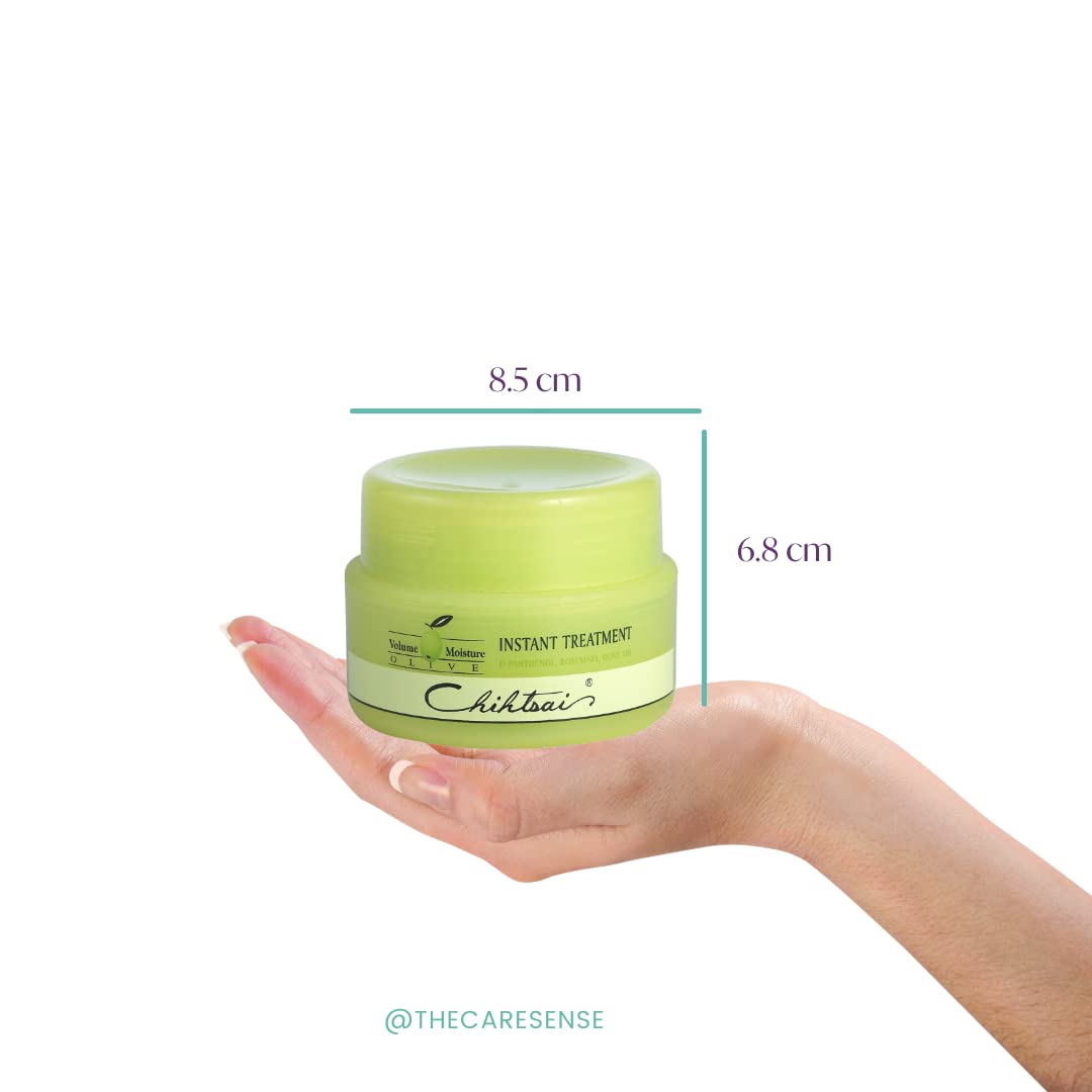 Chihtsai Olive Instant Hair Repair Leave-In Treatment (5.1oz/150ml) - Deep Conditioning for Damaged Hair - Perfect for Daily Use, Salon Results at Home