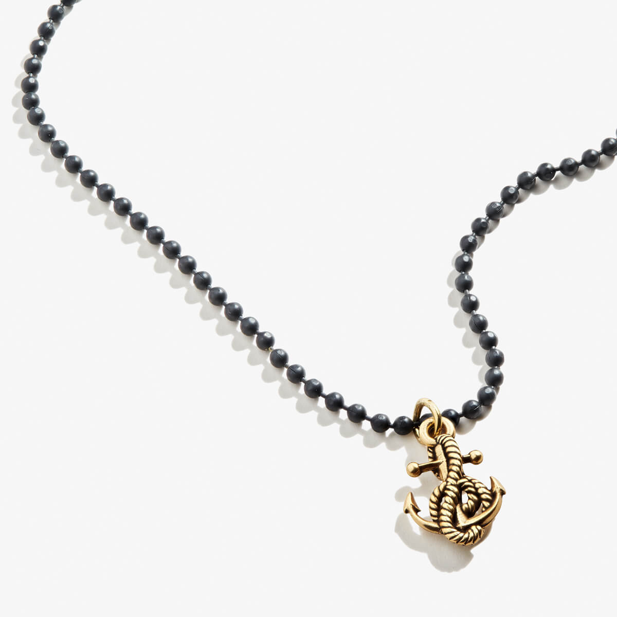 Anchor Ball Chain Necklace for Men - Stainless Steel Rope Chain with Lobster Clasp - Perfect for Everyday Wear, Gifts & Formal Occasions