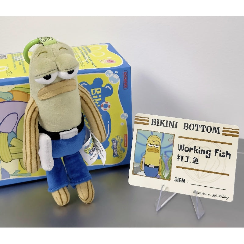 SpongeBob SquarePants Bikini Bottom Buddies Plush Toy Collection - Complete Set of Soft Stuffed Animals for Kids & Collectors | Perfect for Bedroom Decor, Birthday Gifts, and TV Show Memorabilia
