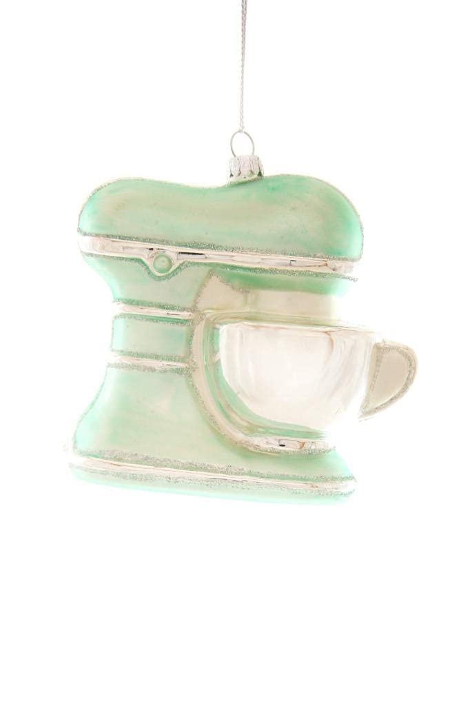 Cody Foster Baking Kitchen Counter Mixer Glass Christmas Ornament - Handmade Holiday Decor for Baking Enthusiasts - Perfect for Christmas Tree, Gift Exchange & Kitchen Decor