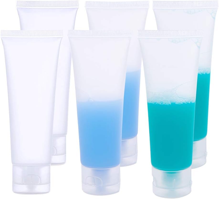 12-Piece 100ml Travel Bottles Set - Leakproof, Unbreakable & Refillable Squeeze Tubes for Shampoo, Lotion & Soap | Perfect for Air Travel, Gym & Vacation Toiletries Organization