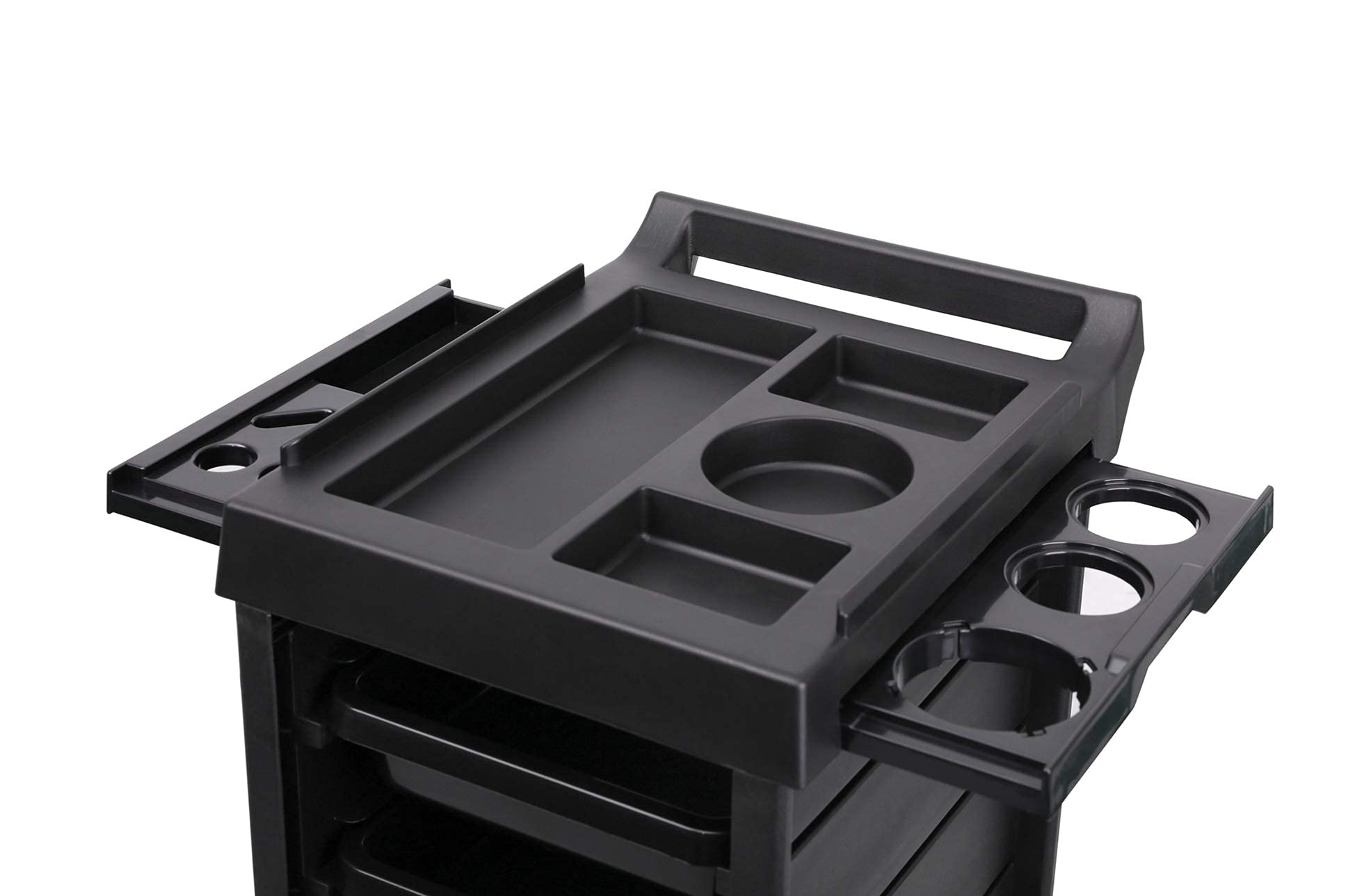 6-Drawer Salon Equipment Trolley with Rolling Wheels - Black Beauty & Hairdressing Storage Cart for Salon, Spa & Home Use