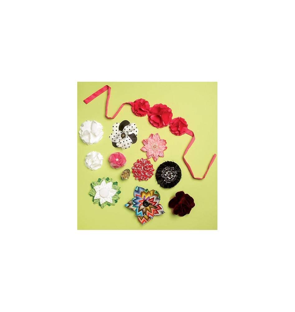 Kwik Sew K3947 Flower Accessories Sewing Pattern - DIY Fabric Flower Hair Clips, Brooches & Decorations for Crafters and Fashion Designers