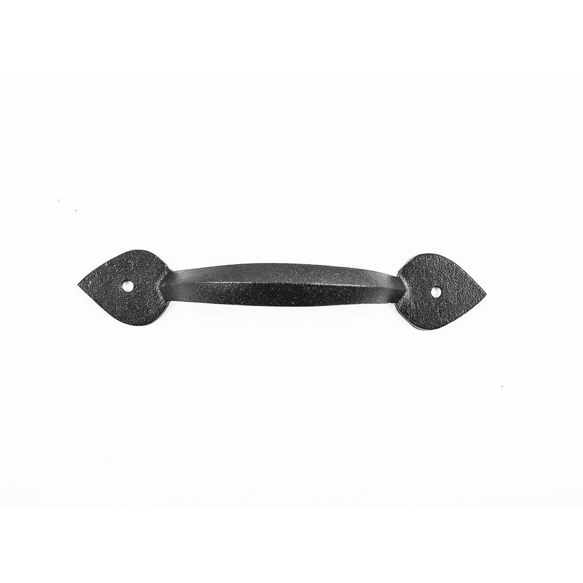 Black Wrought Iron Cabinet Pulls 6.7 Inch - Pack of 4 with Mounting Hardware - Heavy Duty Cabinet Handles for Kitchen, Bathroom & Furniture Drawers - Vintage Style Home Renovation Hardware
