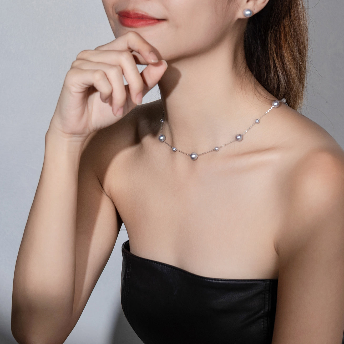 18K Solid Gold Akoya Madama Pearl Necklace - Elegant & Timeless Jewelry for Women, Perfect for Weddings, Anniversaries & Special Occasions | KN00074