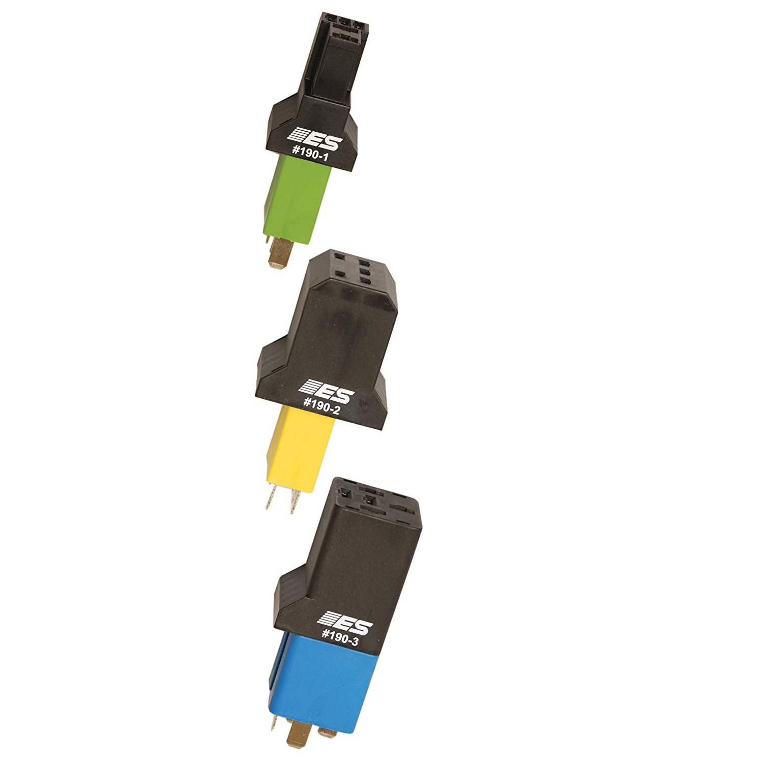 Electronic Specialties 190 4 Shielded Relay Adapter Set - Automotive Electrical Testing & Diagnostic Tool Kit for Mechanics
