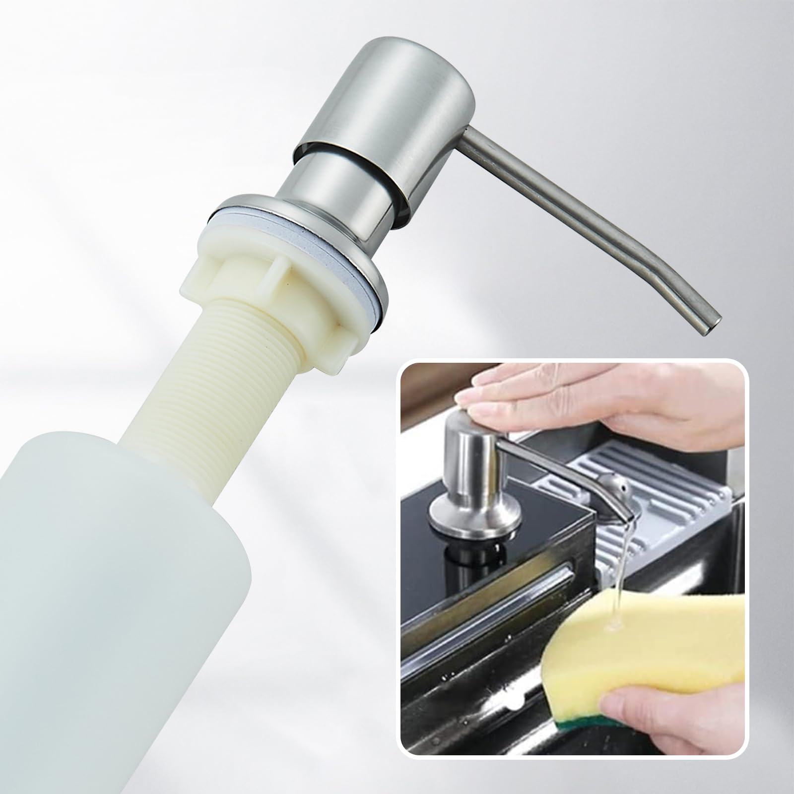 Stainless Steel Single Bowl Drop-in Kitchen Sink with LED Temperature Display, Pull-Out Faucet, Cup Washer, Soap Dispenser & Water Filter Tap - 29.52