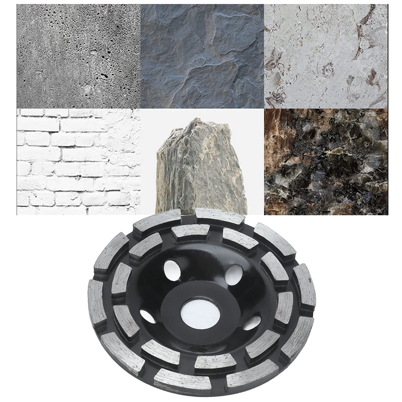 125mm Diamond Grinding Wheel for Stone & Concrete - Wet/Dry Cutting & Sandblasting Disc - Perfect for DIY Projects, Construction, and Metalworking