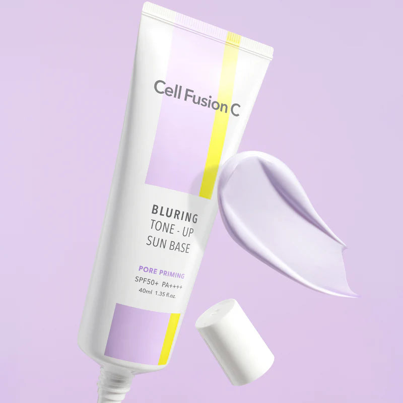 Cell Fusion C Tone Up Sun Base SPF50+ PA++++ - 40ml, 4 Shades, Korean Sunscreen for Brightening & UV Protection - Perfect for Daily Use, Makeup Base, and Outdoor Activities