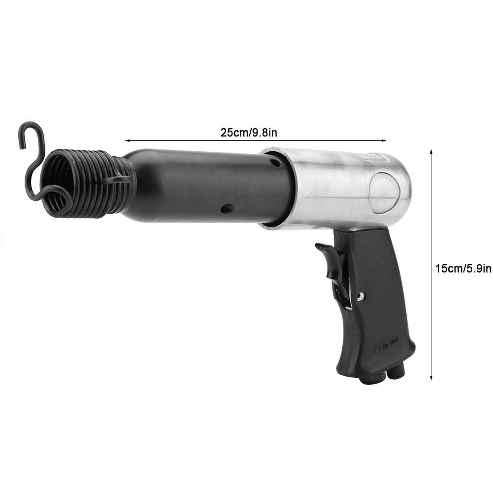 Heavy Duty 250mm Air Hammer Kit with Chisel Bits - Professional Pneumatic Tool for Metalworking, Demolition & Auto Repair | Air Compressor Accessory for DIY & Construction Projects