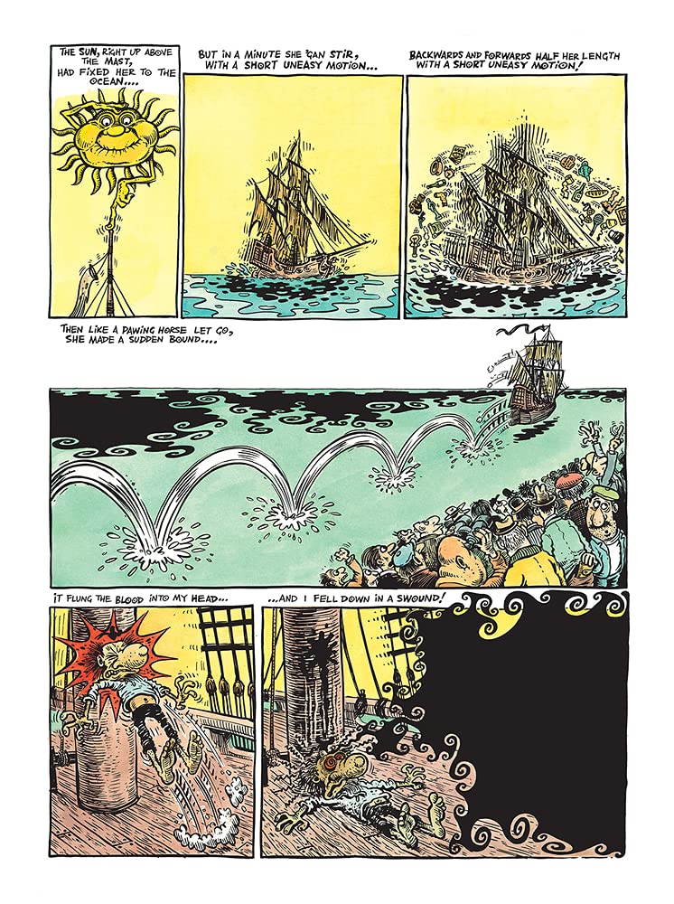 The Rime of the Ancient Mariner Cartoon Book - Classic Poem Illustrated Edition | Perfect for Literature Lovers, Students & Book Collectors | Great Gift for Poetry Enthusiasts
