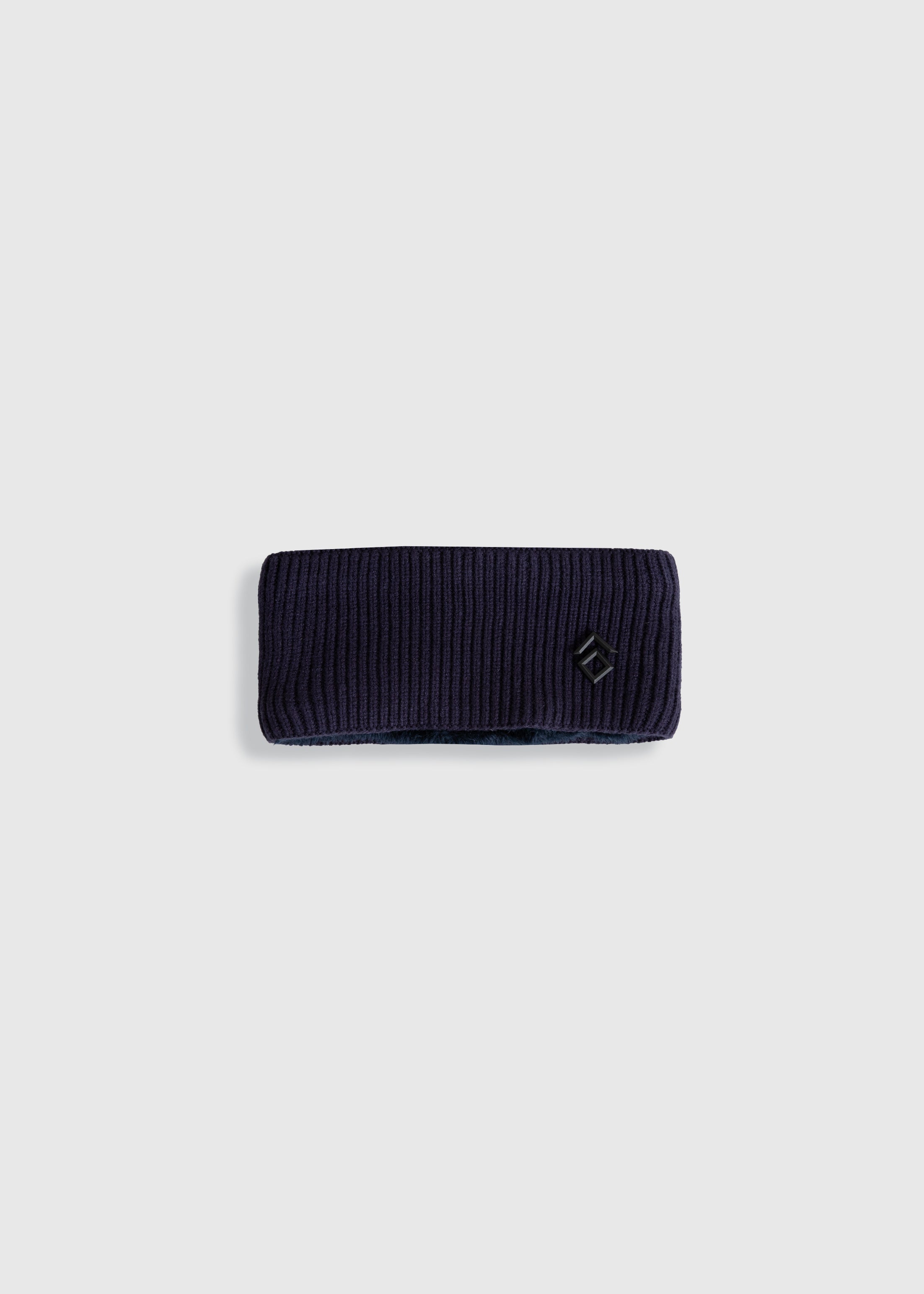 Warm Navy Knitted Headband for Women - Soft Winter Head Wrap for Running, Yoga & Outdoor Activities