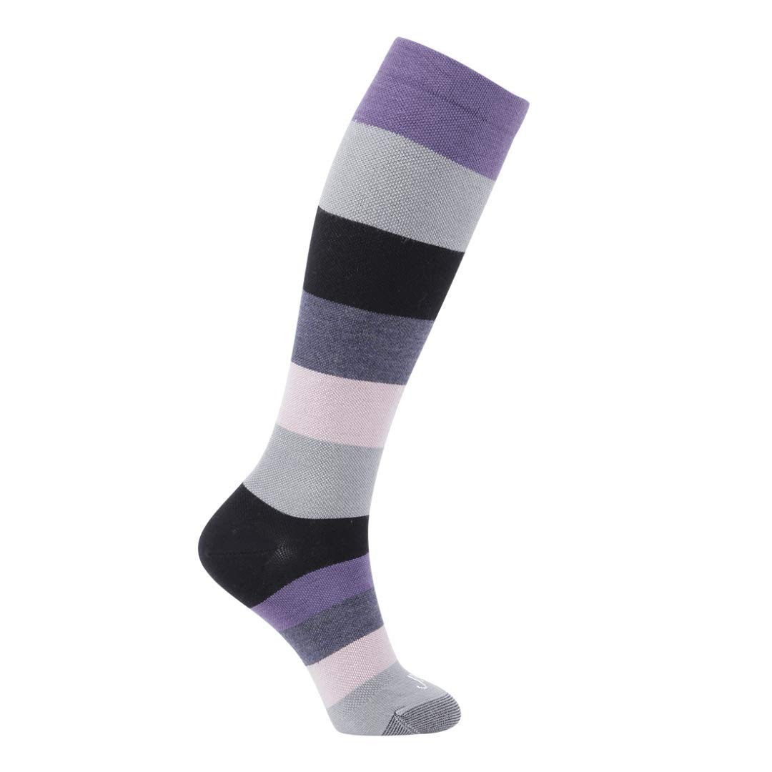 JAVIE 75% Merino Wool Compression Socks 15-20mmHg for Women & Men - Ultra Soft, Breathable & Odor-Resistant - Perfect for Running, Travel & Circulation Support