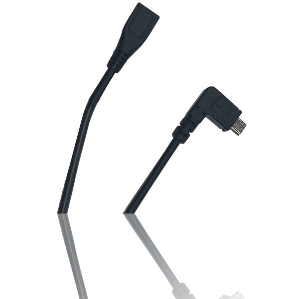 L-Shaped Micro USB to USB Cable - 90 Degree Angled Connector for Easy Charging & Data Transfer - Perfect for Tight Spaces, Gaming Consoles & Car Chargers