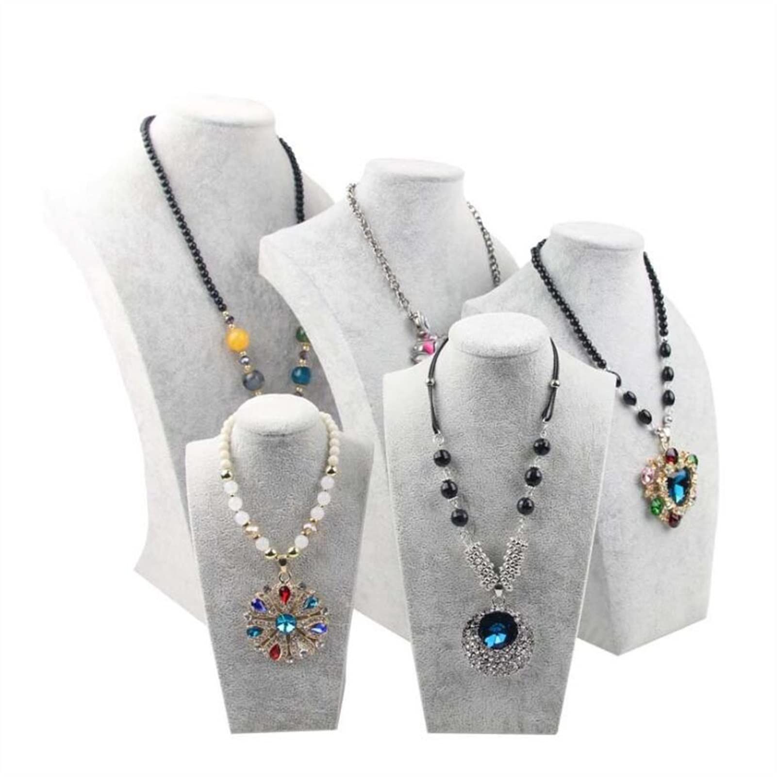 Moisture Jewelry Holder - Elegant Necklace Bust Display Stand for Pendants & Mannequin Jewelry - 20cm Home Decor Jewelry Organizer (Perfect for Boutiques, Jewelry Stores & Home Vanity Display)