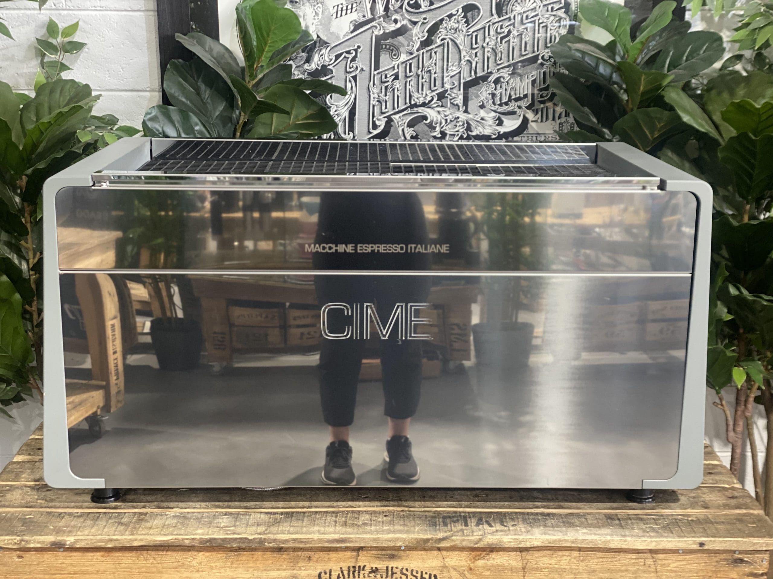 CIME CO 05 3 Group Commercial Espresso Machine - Professional Grey Coffee Maker for Cafes, Restaurants & Offices - Perfect for High Volume Brewing & Barista Use
