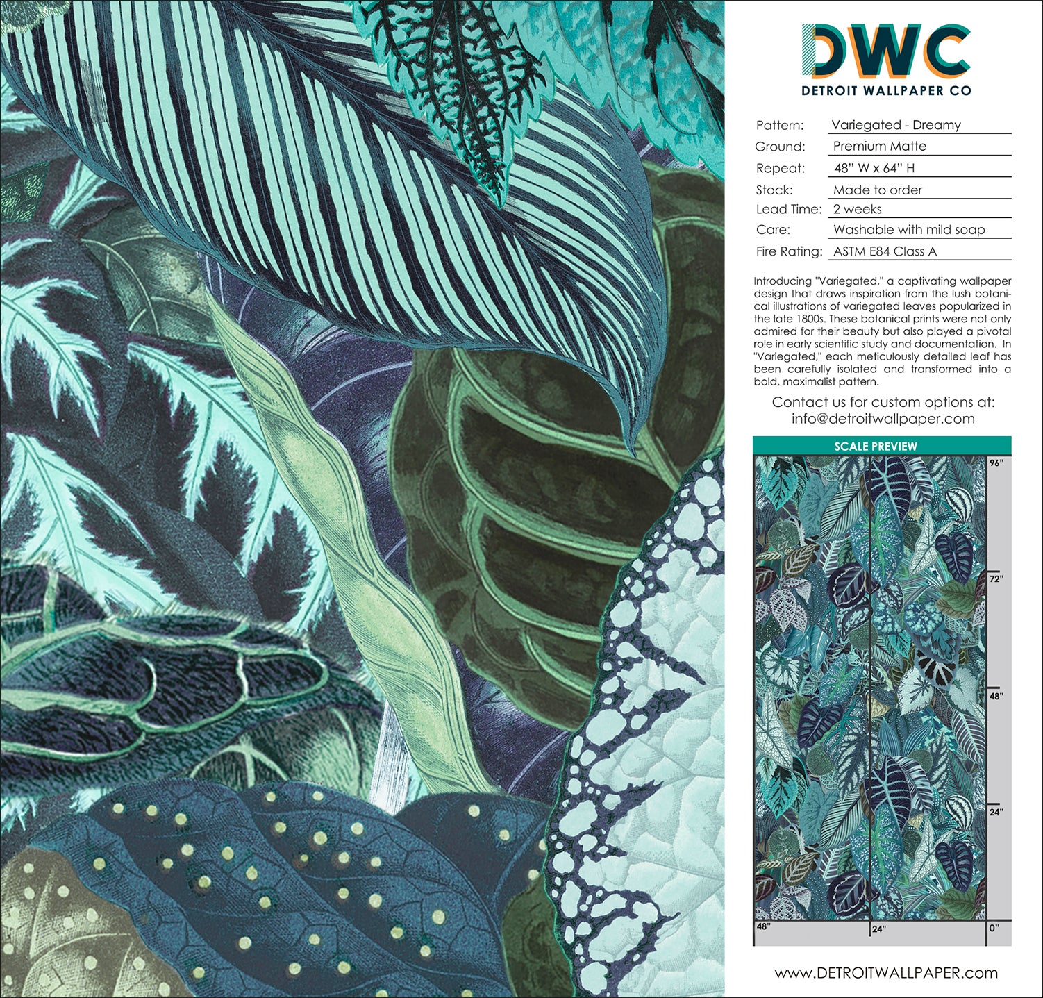 Variegated Dreamy Wallpaper - Peel and Stick Removable Wallpaper for Bedroom, Living Room & Nursery - Waterproof & Easy to Install