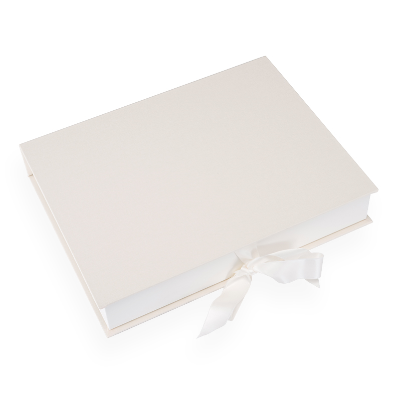 Bookbinders Design A4 Ivory Storage Box - Premium Document Organizer for Office, Home & School Use